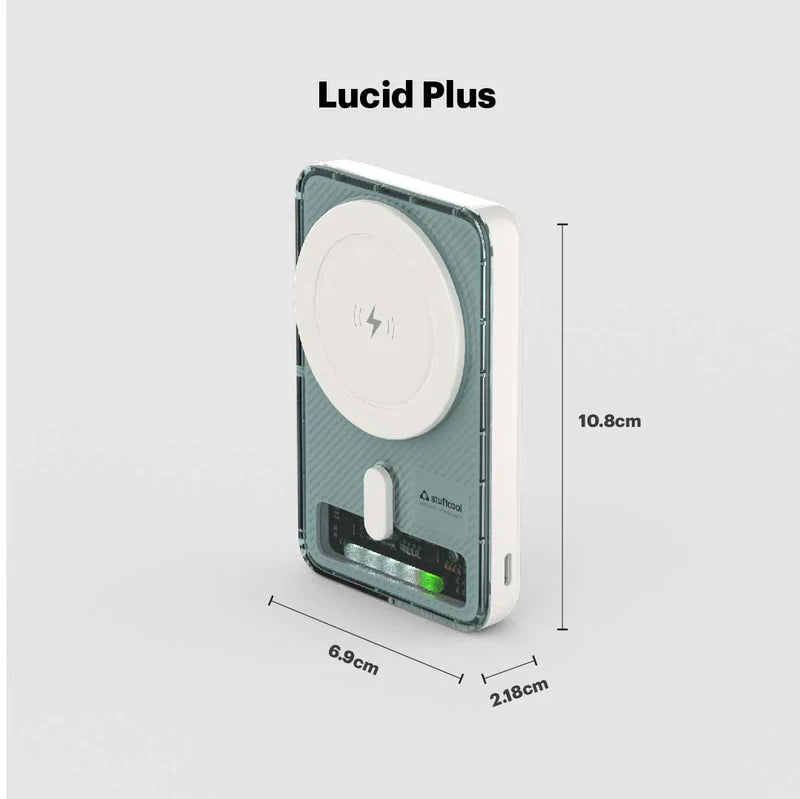 Stuffcool Lucid Plus 15W Magnetic Wireless 10000mAh Powerbank with stand for Airpods and iPhone