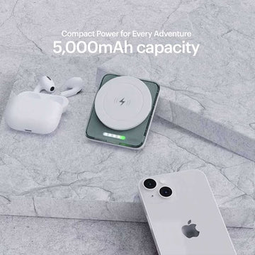 Stuffcool Lucid 5000 mAh MagSafe Power Bank, White