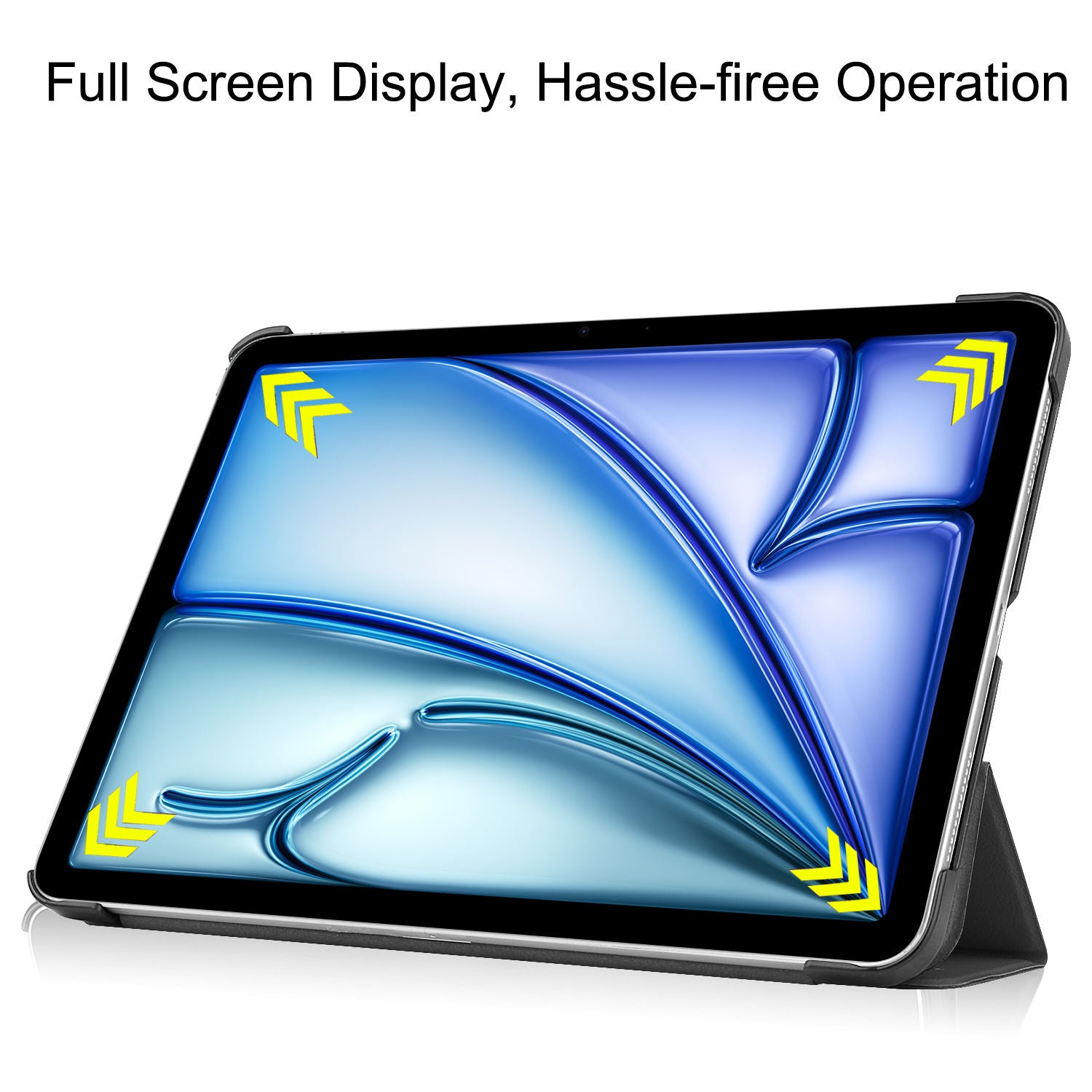 Smart Tri-Fold Folio Tablet Case PU Leather Flip Stand Protective Cover