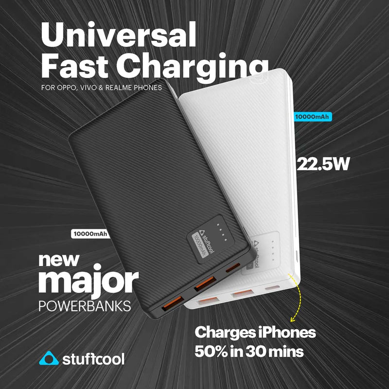 Stuffcool Major 10000mAH 20W PD Powerbank