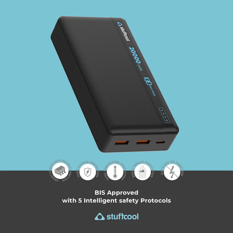 Stuffcool Major Plus 20000mAh 20W PD Powerbank